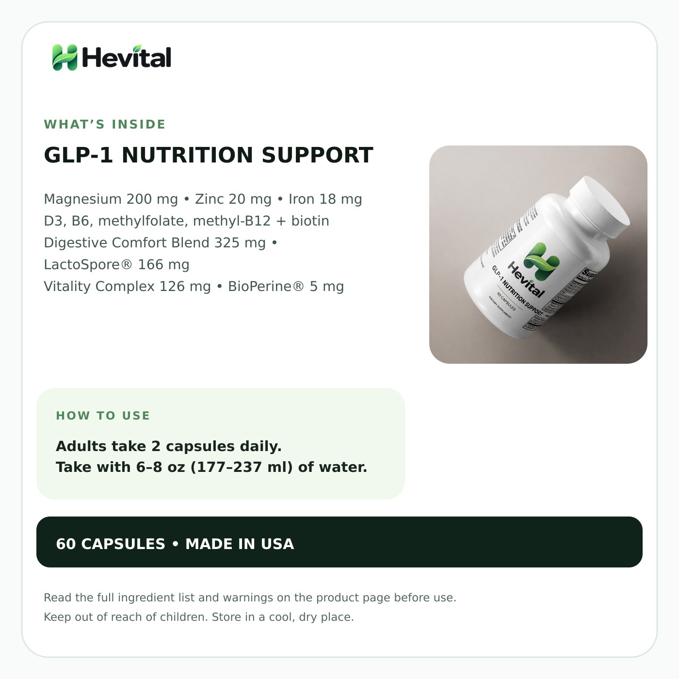 Hevital GLP-1 Nutrition Support - Image 3