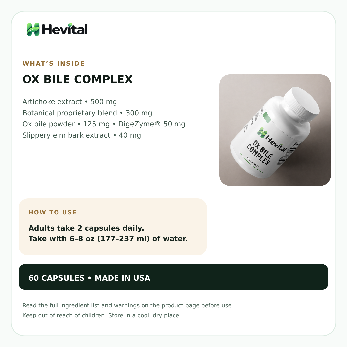 Hevital Ox Bile Complex - Image 3